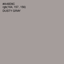 #A49D9C - Dusty Gray Color Image